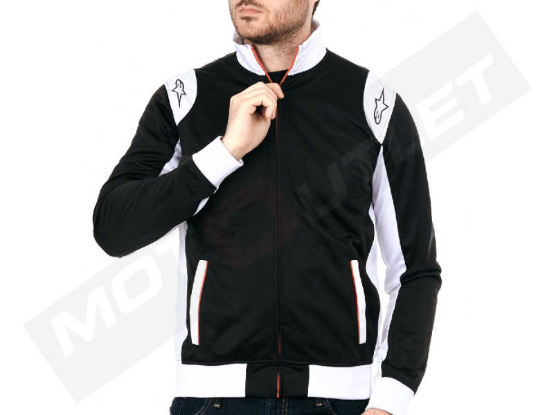 White Casual look jacket Black Alpinestars SPA Track Jacket 