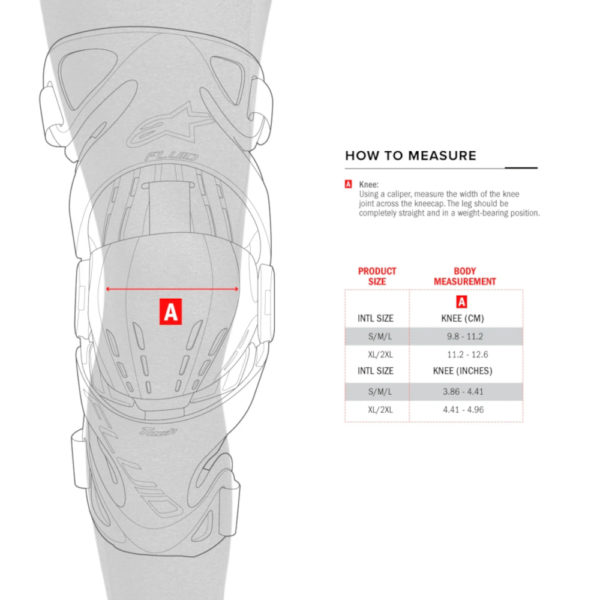 ALPINESTARS BIONIC-7 KNEE BRACE SET Tutore Protezione Ginocchio