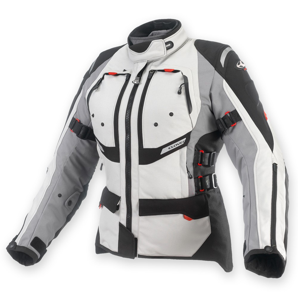 Giacca Touring Donna Clover GTS-3 Lady WP Airbag Grigio | Motoutlet