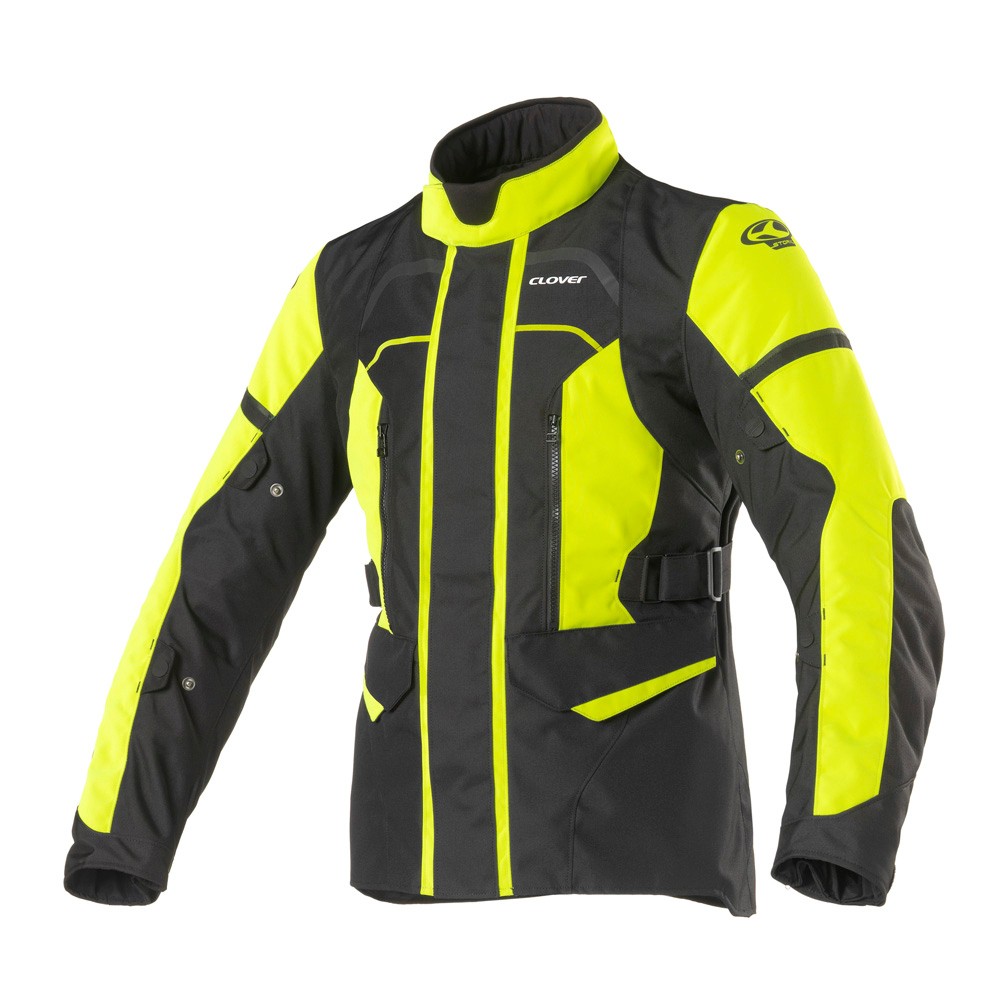 Giacca Moto Donna Clover Storm-3 Lady Nero/Giallo | Motoutlet
