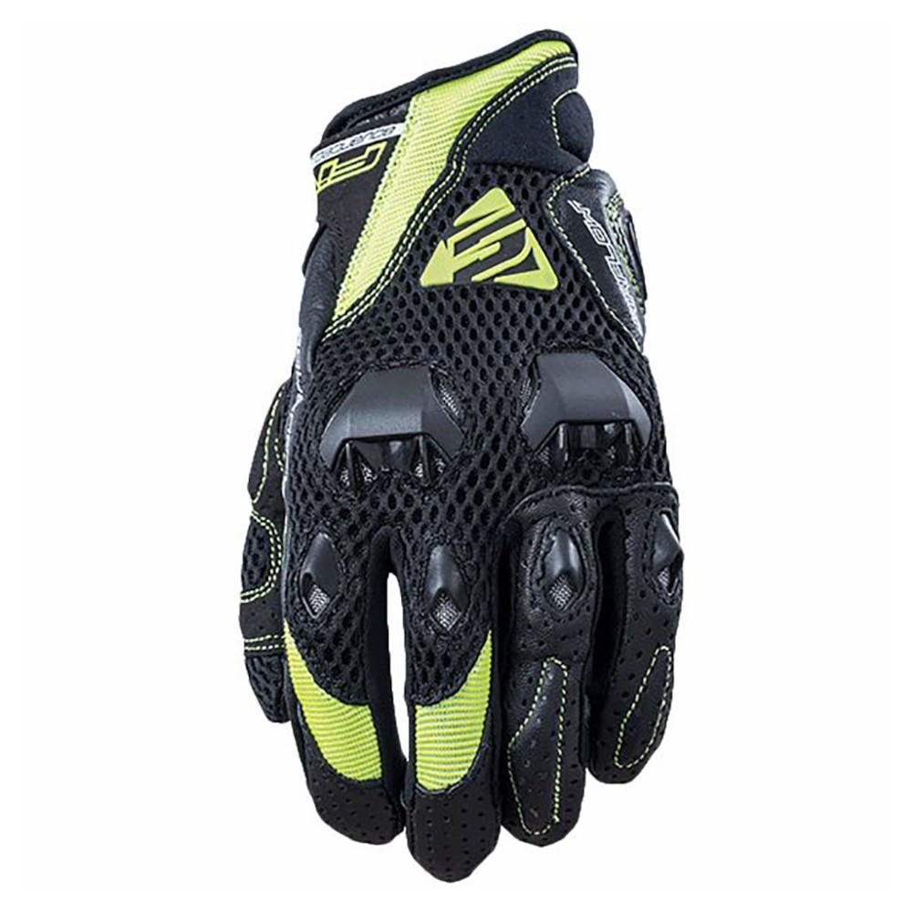Black Five Stunt Evo Airflow Textile Adult Street Motorcycle Gloves 