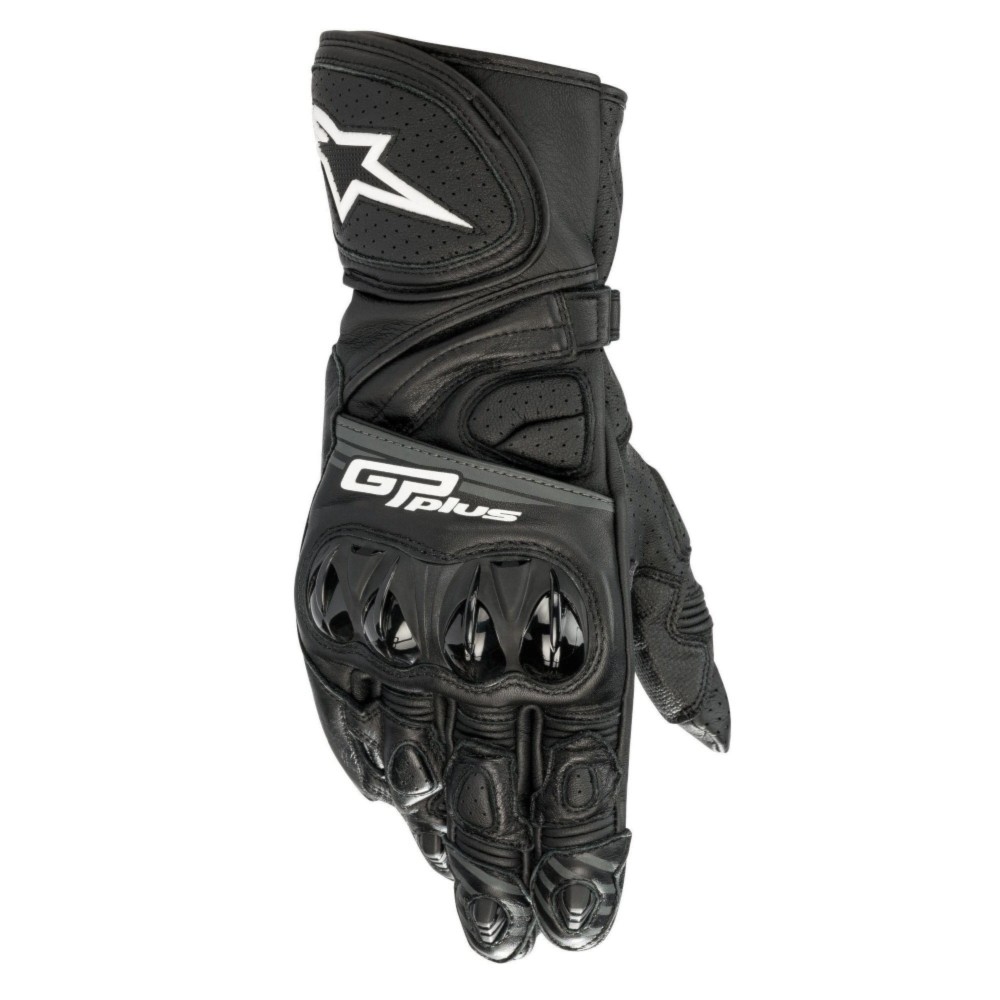 Alpinestars GUANTI ALPINESTARS GP PLUS R V2 GLOVES BLACK WHITE PELLE CERTIFICATO CE LIVELLO1 