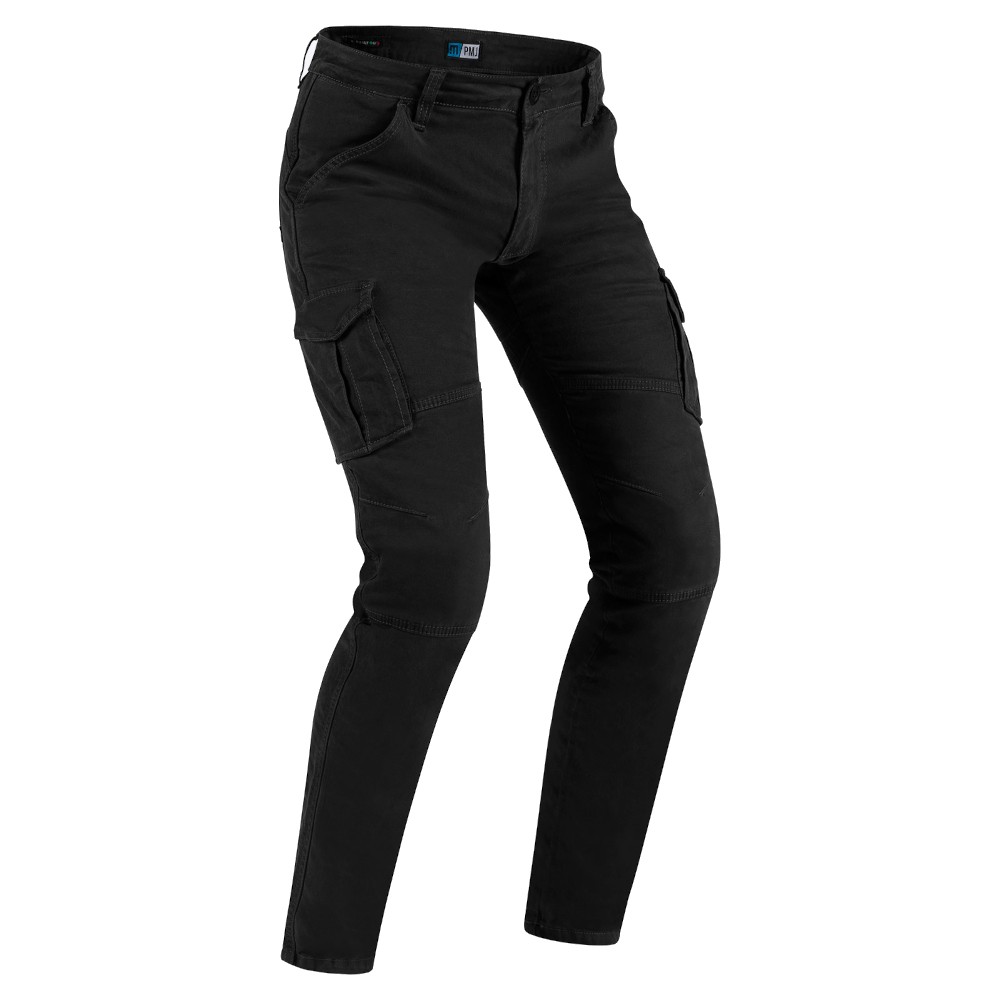 Jeans Moto Uomo PMJ Santiago Nero