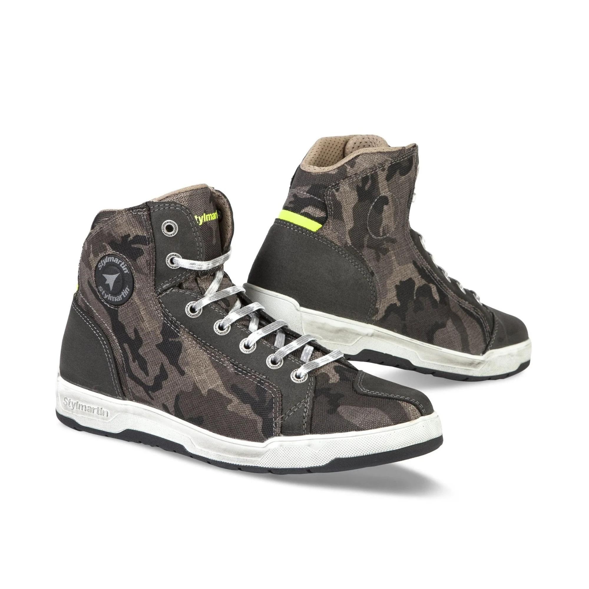stylmartin raptor evo wp mimetico scarpe moto impermeabili