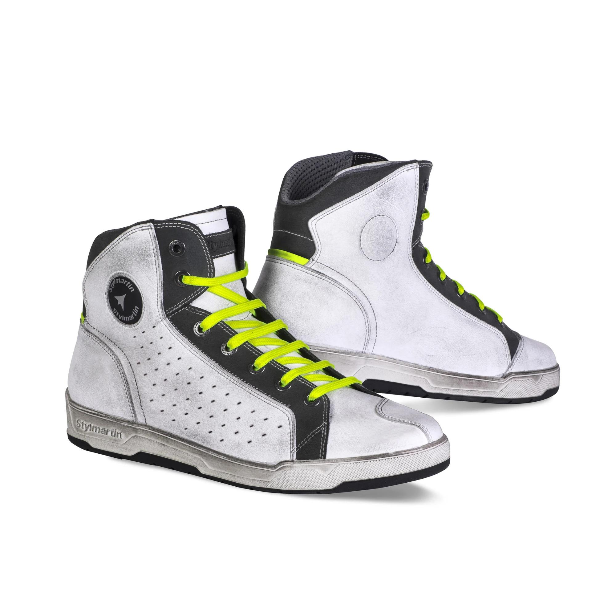 stylmartin sector bianco scarpe moto