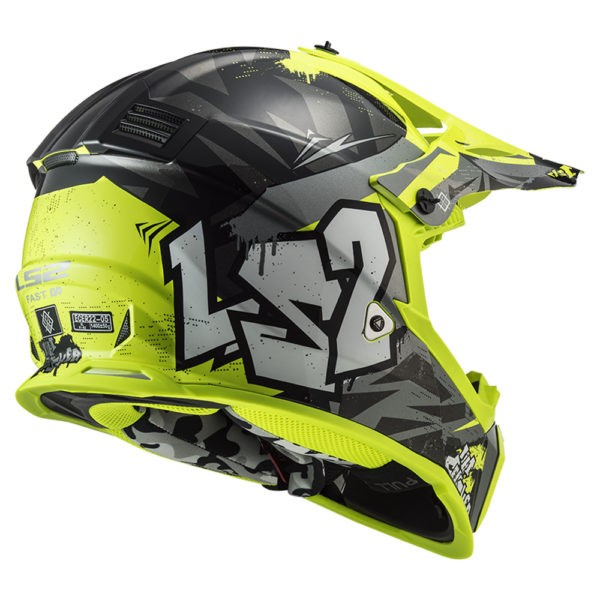 LS2 MX437 FAST EVO MINI CRUSHER Casco Integrale Offroad Bambino