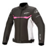 Alpinestars Stella T-SP S WP Nero/Bianco/Fucsia