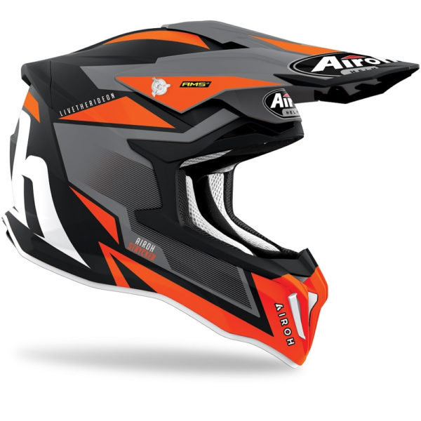 AIROH STRYCKER AXE ORANGE MATT Casco Integrale Offroad