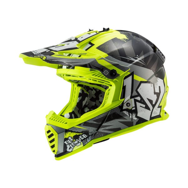 LS2 MX437 FAST EVO CRUSHER Casco Integrale Offroad