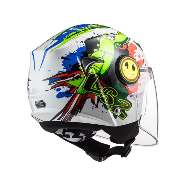 LS2 OF602 MINI FUNNY CROCO Casco Jet Bambino
