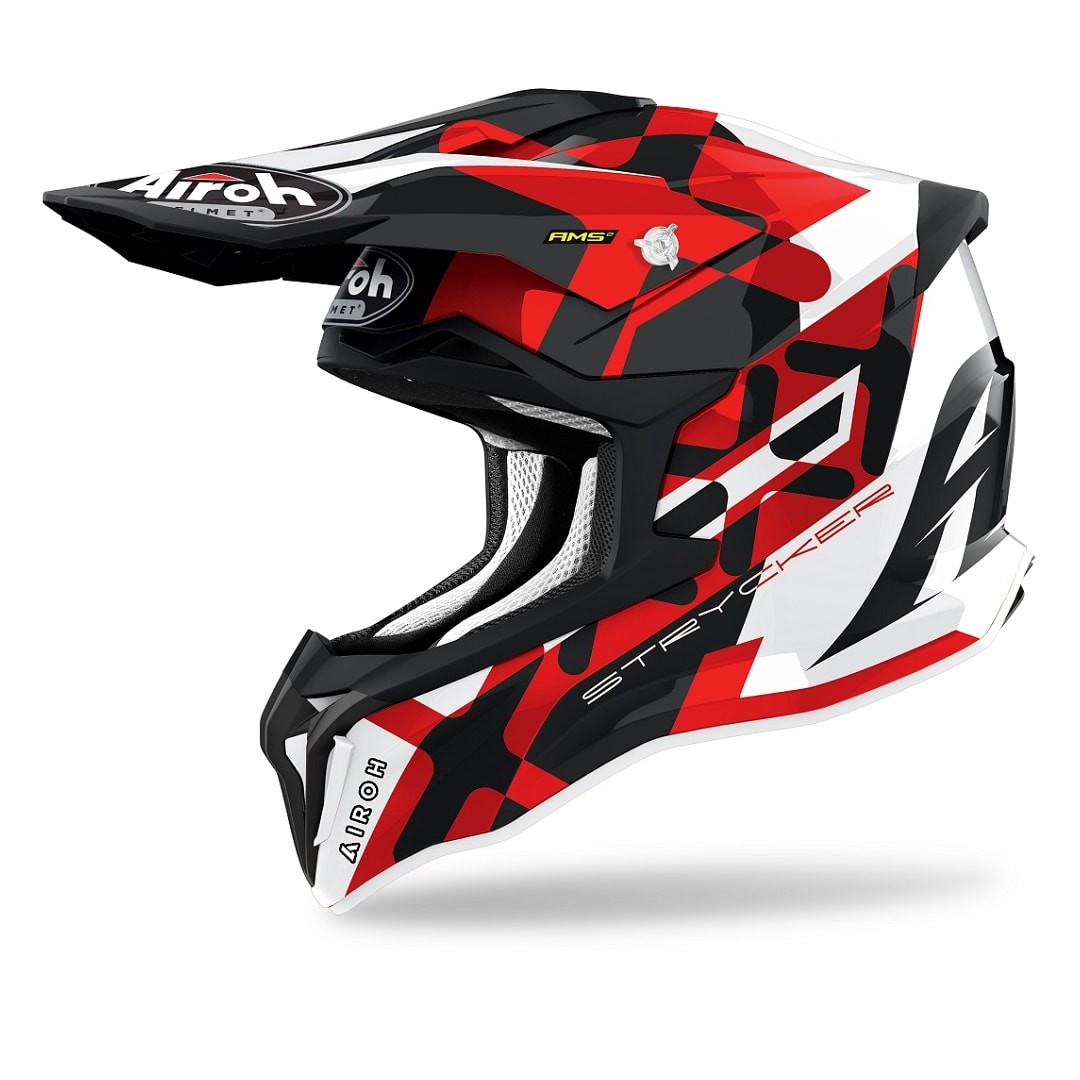 Casco Offroad Fibra Airoh Strycker XXX Red