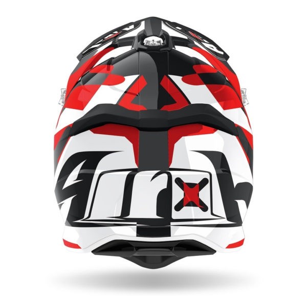 AIROH STRYCKER XXX RED GLOSS Casco Integrale Offroad