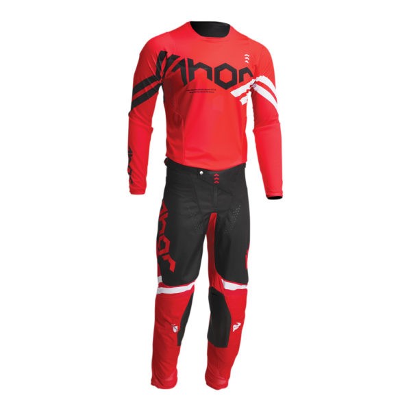 THOR PULSE CUBE PANT RED/BLACK Pantaloni Offroad