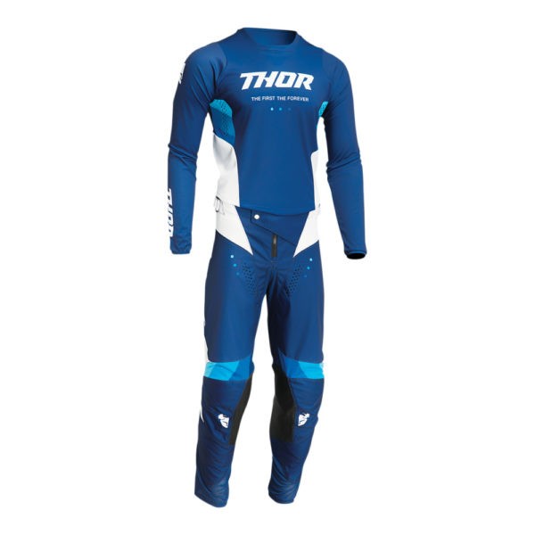 THOR PULSE REACT PANT NAVY/WHITE Pantaloni Offroad