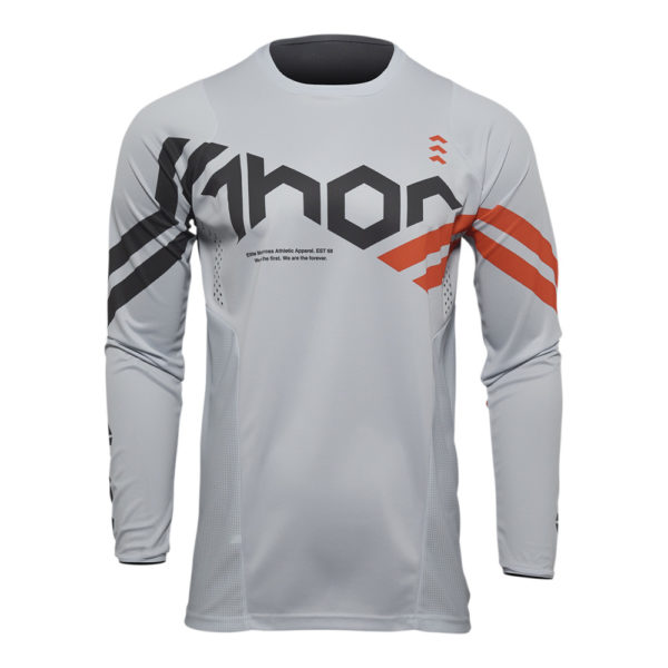 THOR PULSE CUBE JERSEY GREY/ORANGE Maglia Offroad