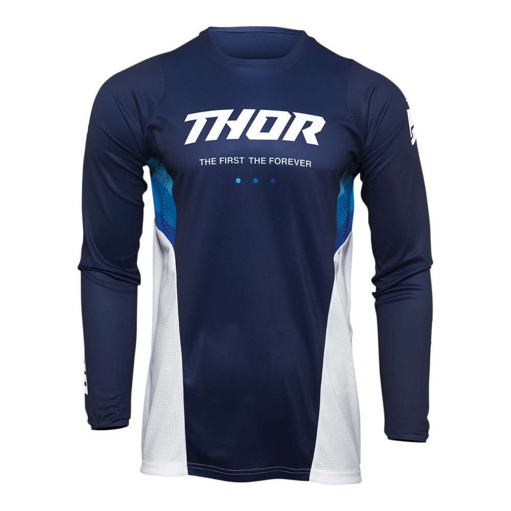 Maglia Motocross Thor Pulse React Jersey Navy/White | Motoutlet