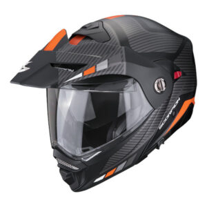 Scorpion Exo ADX-2 Camino nero-opaco/argento/arancio
