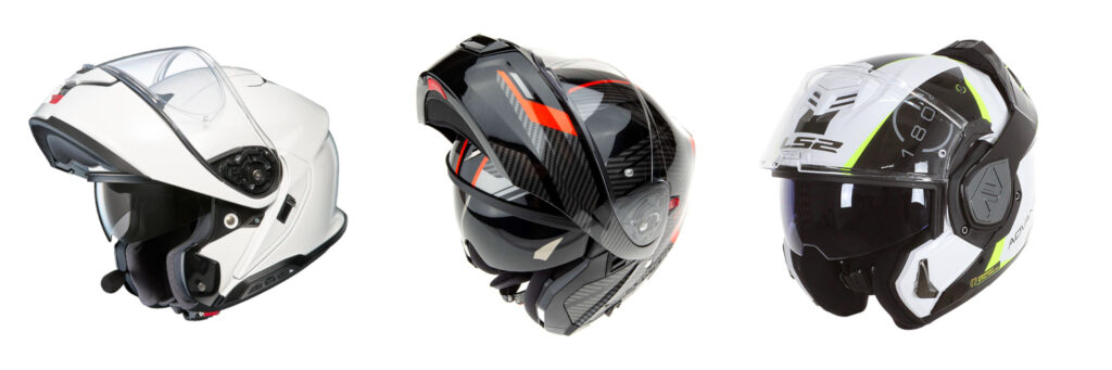 casco moto modulare