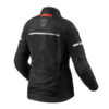 REV'IT! OUTBACK 4 H2O LADIES NERO Giacca Tessuto Impermeabile Donna