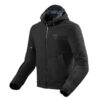 REV'IT! AFTERBURN H2O NERO Giacca Tessuto Impermeabile