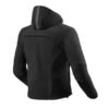 REV'IT! AFTERBURN H2O NERO Giacca Tessuto Impermeabile