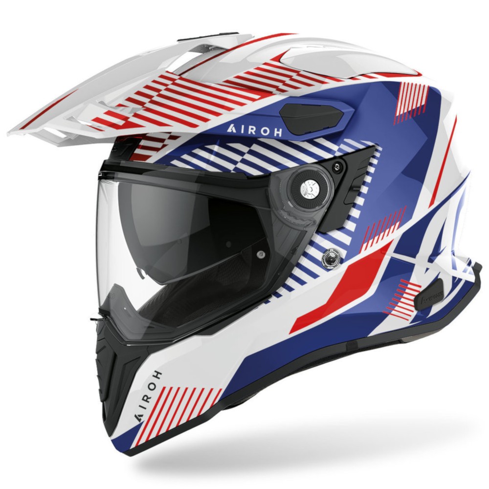 CASCO AIROH TOURING COMMANDER COL.ORANGE FLUO MATT