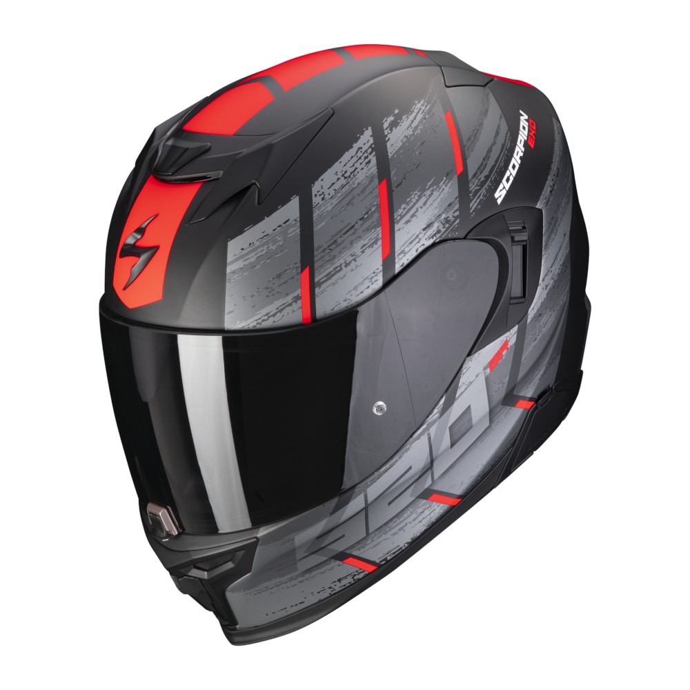SCORPION EXO-520 EVO AIR MAHA NERO OPACO/ROSSO Casco Integrale