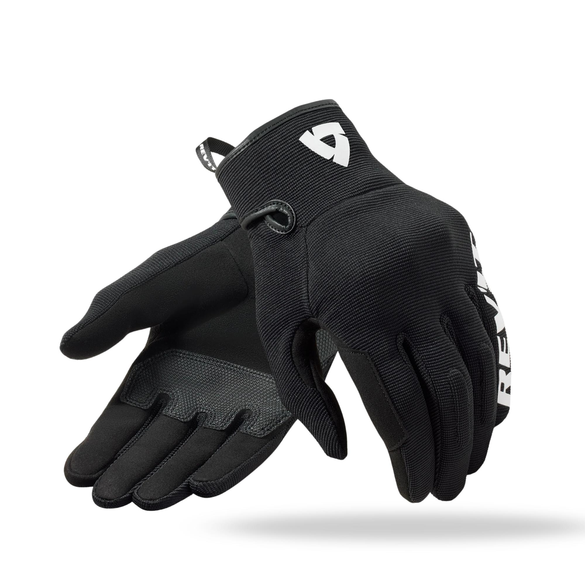 rev'it! access 1600 nero bianco guanti moto estivi