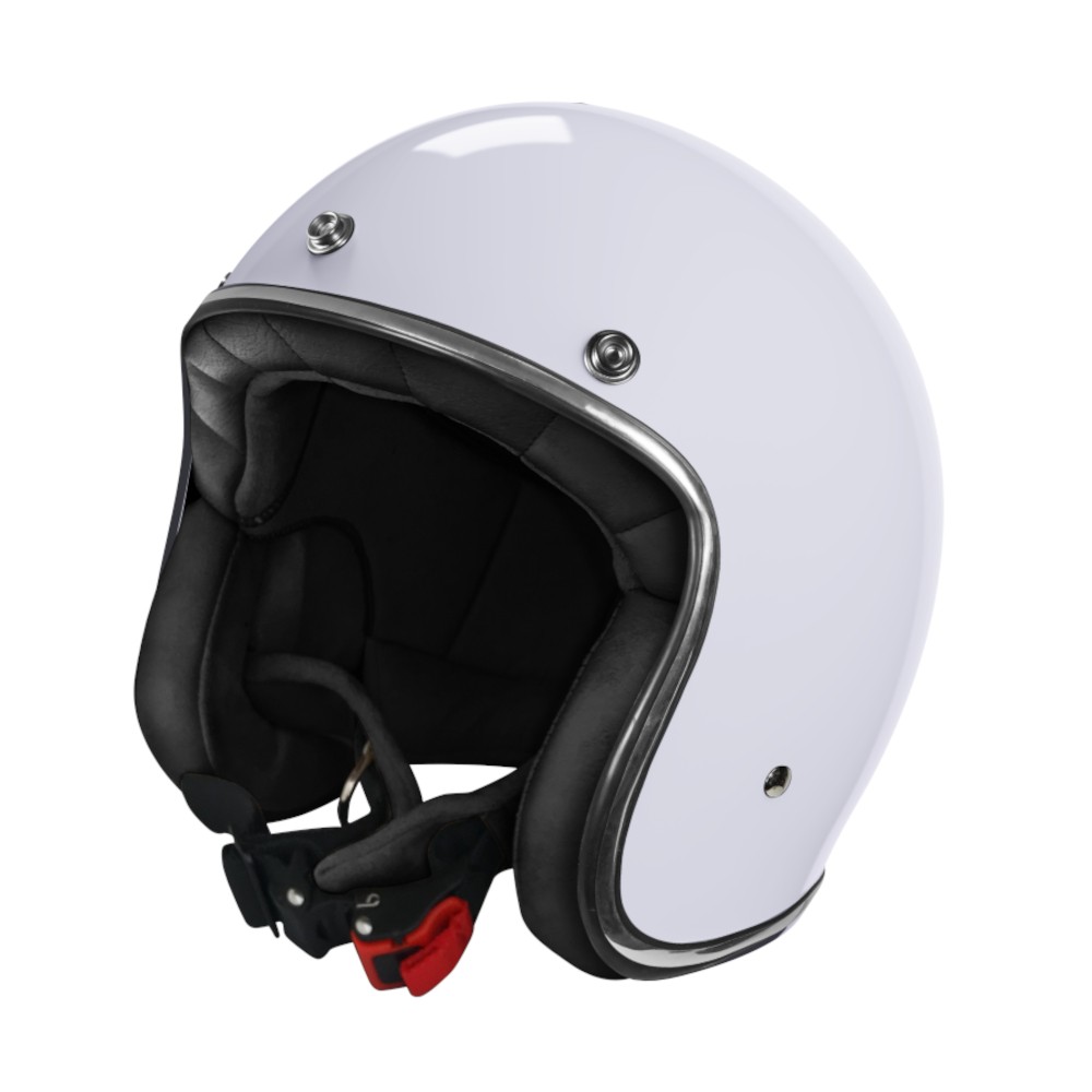 casco jet vintage stormer quartz bianco