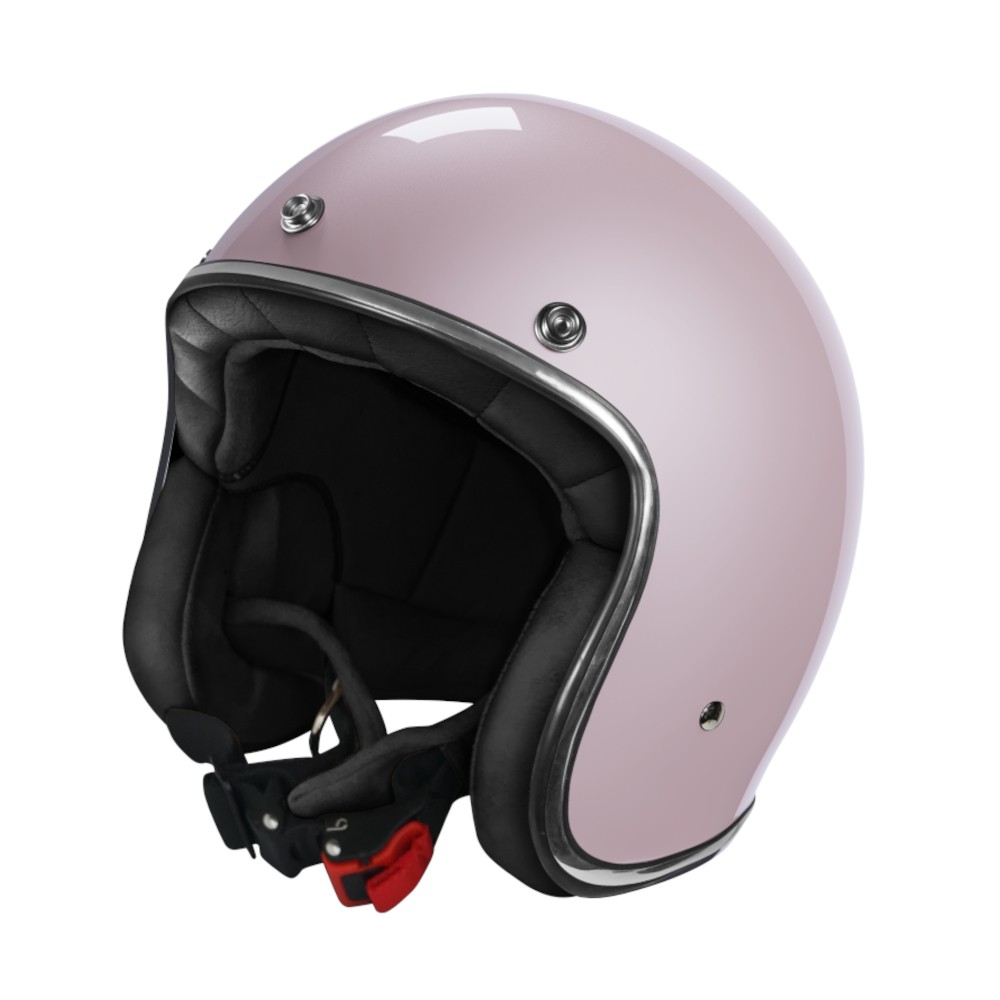 casco jet vintage stormer quartz rosa cipria