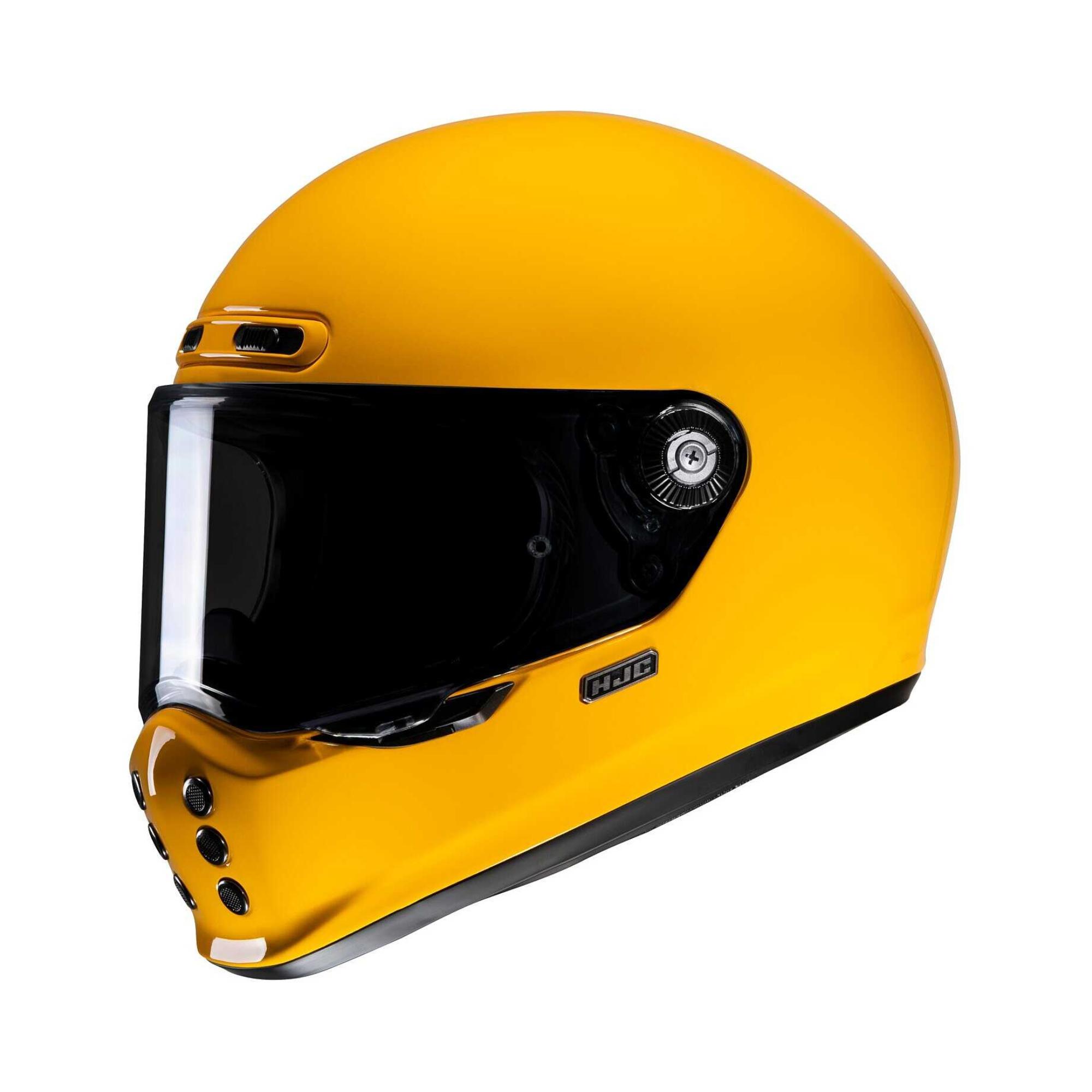 hjc v10 deep yellow casco integrale vintage