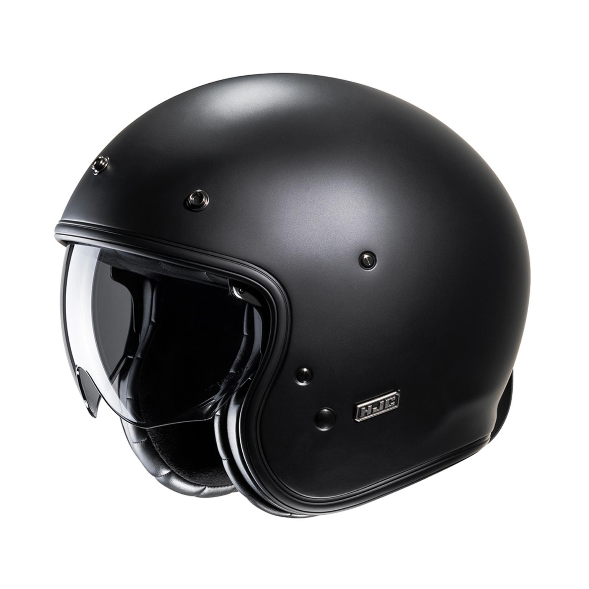 hjc v31 nero opaco casco jet vintage