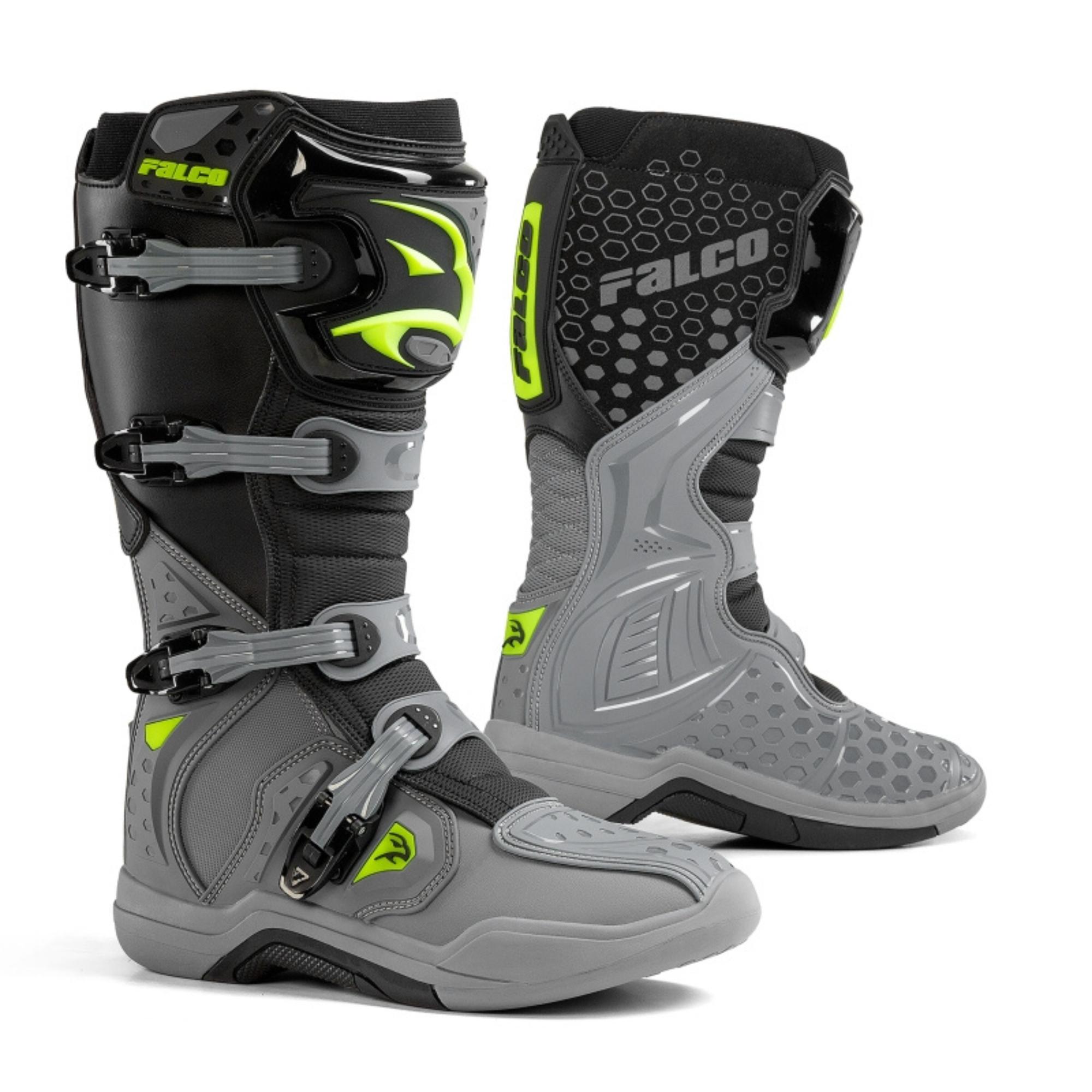 falco level 2 grigio fluo stivali offroad