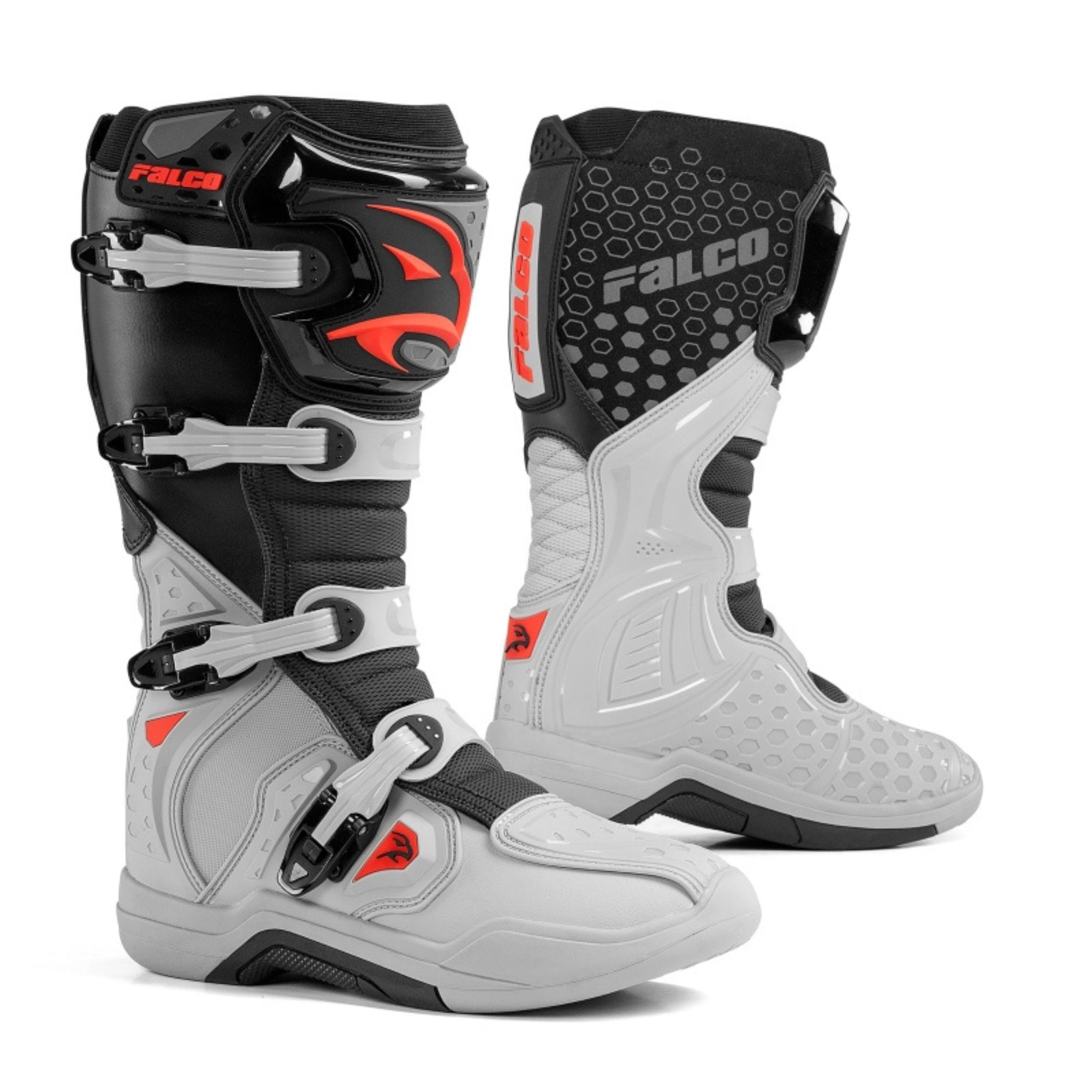 falco level 2 grigio rosso stivali offroad