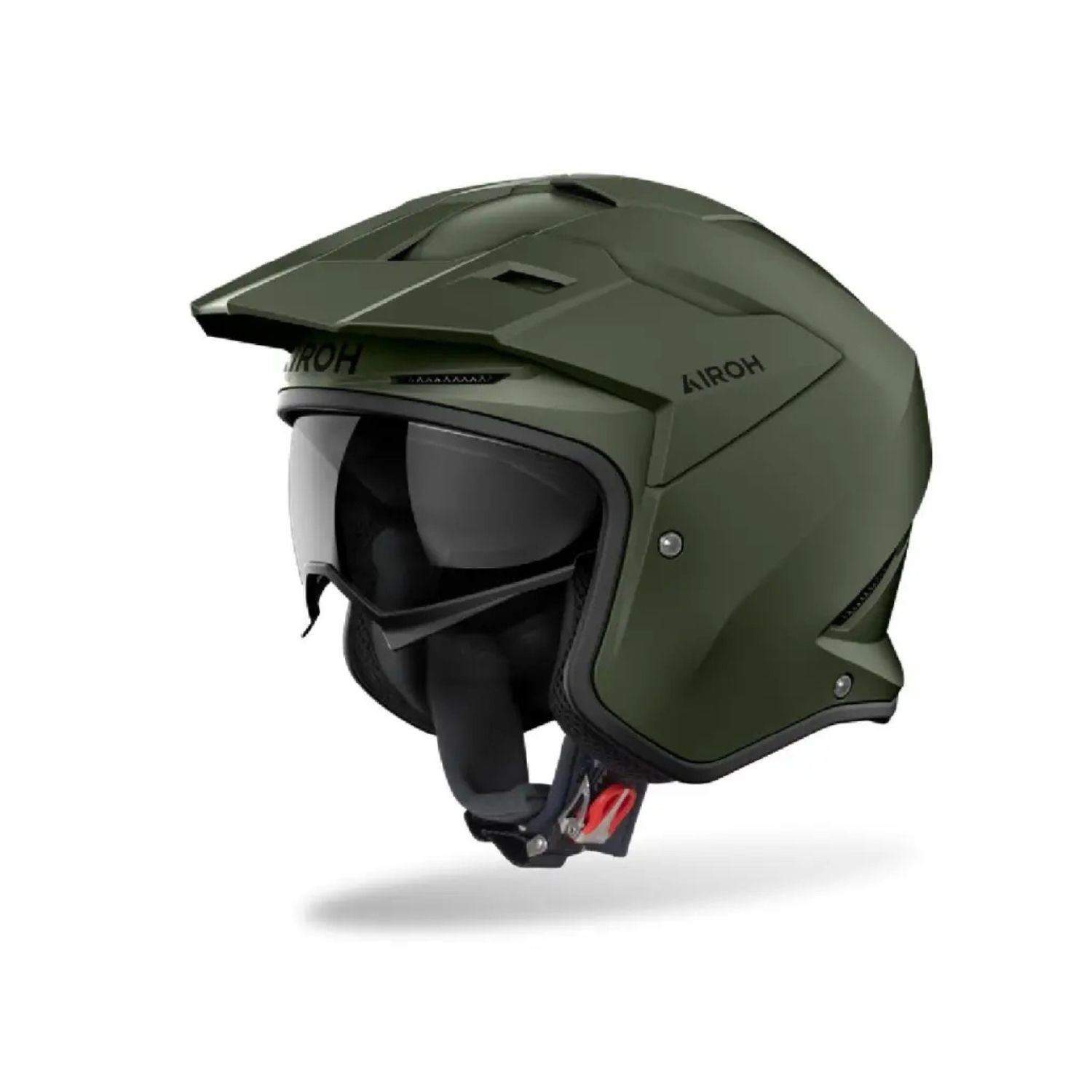 airoh kombakt verde militare casco jet moto