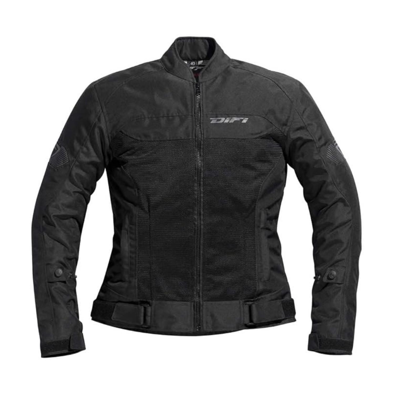 difi ibiza air lady nero giacca moto tessuto estiva donna