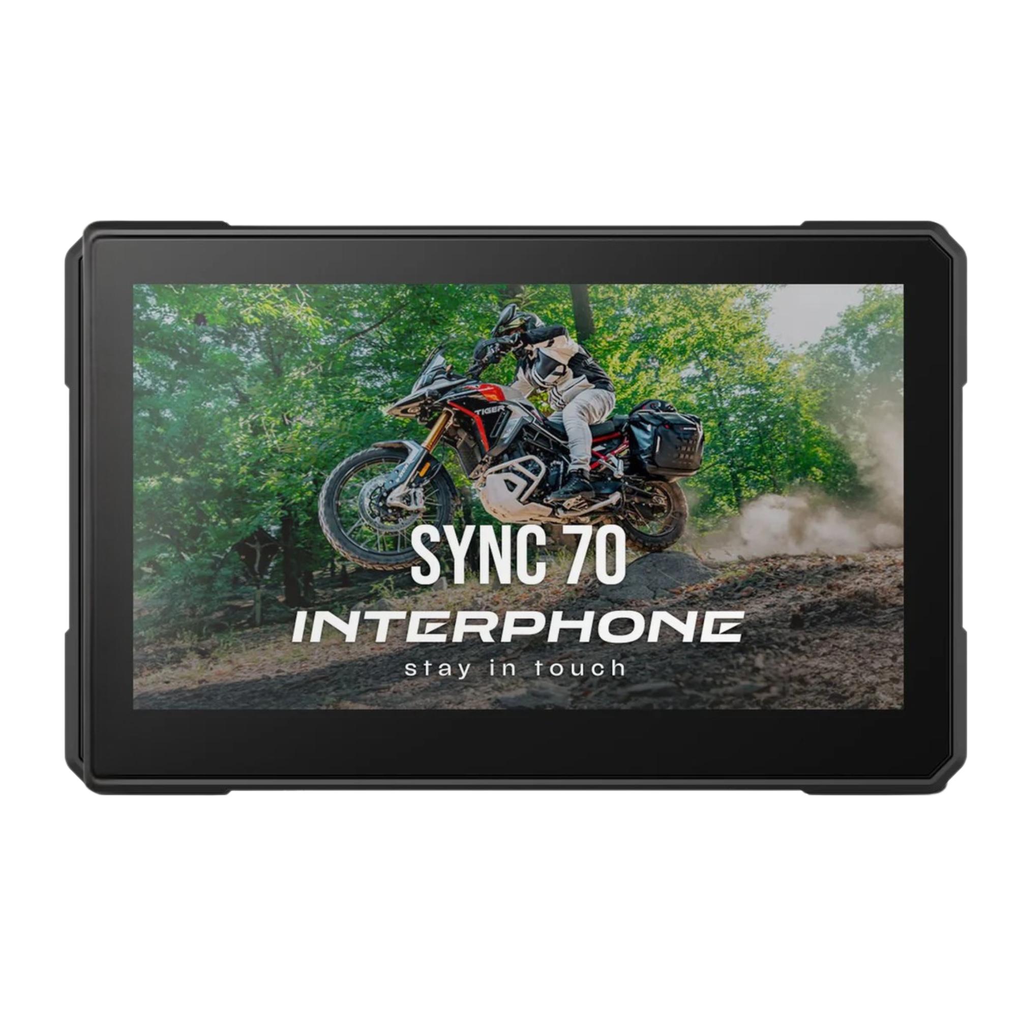 interphone ridesync sync70e car play android auto 2