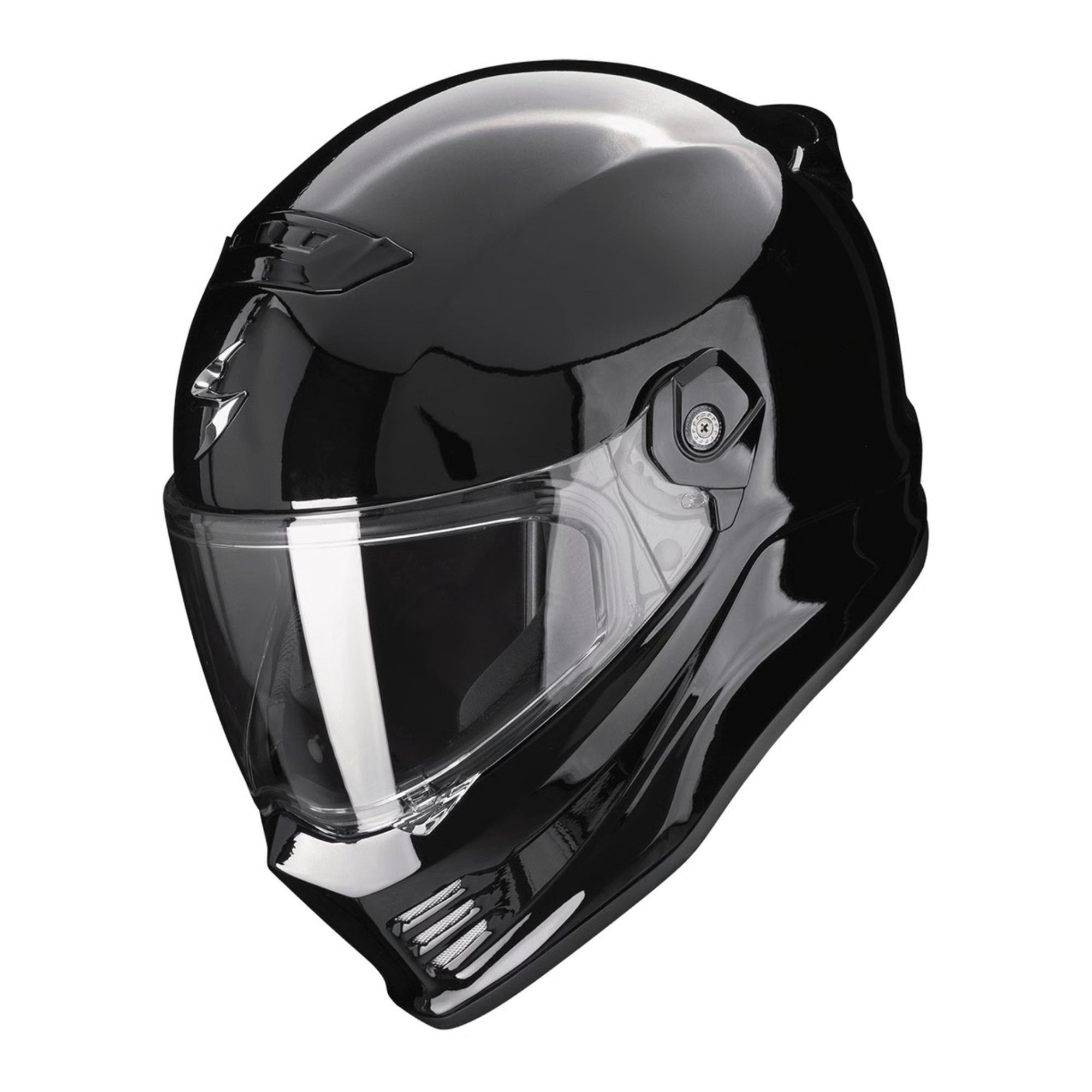 scorpion covert-fx nero lucido casco integrale