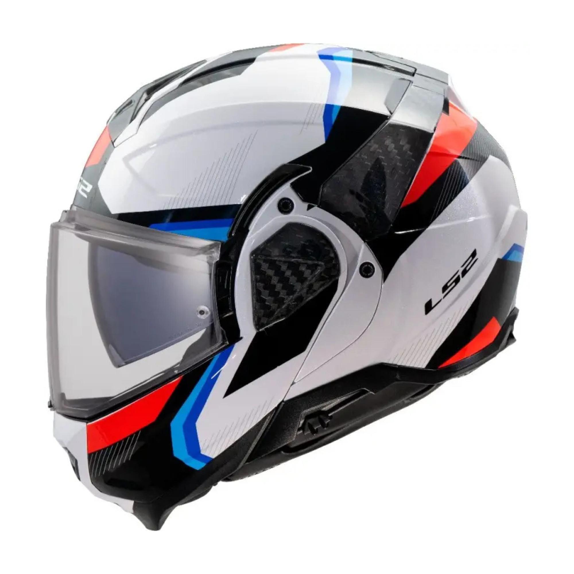 LS2 ADVANT 2 TRIPLE BIANCO FF910 casco modulare reversibile