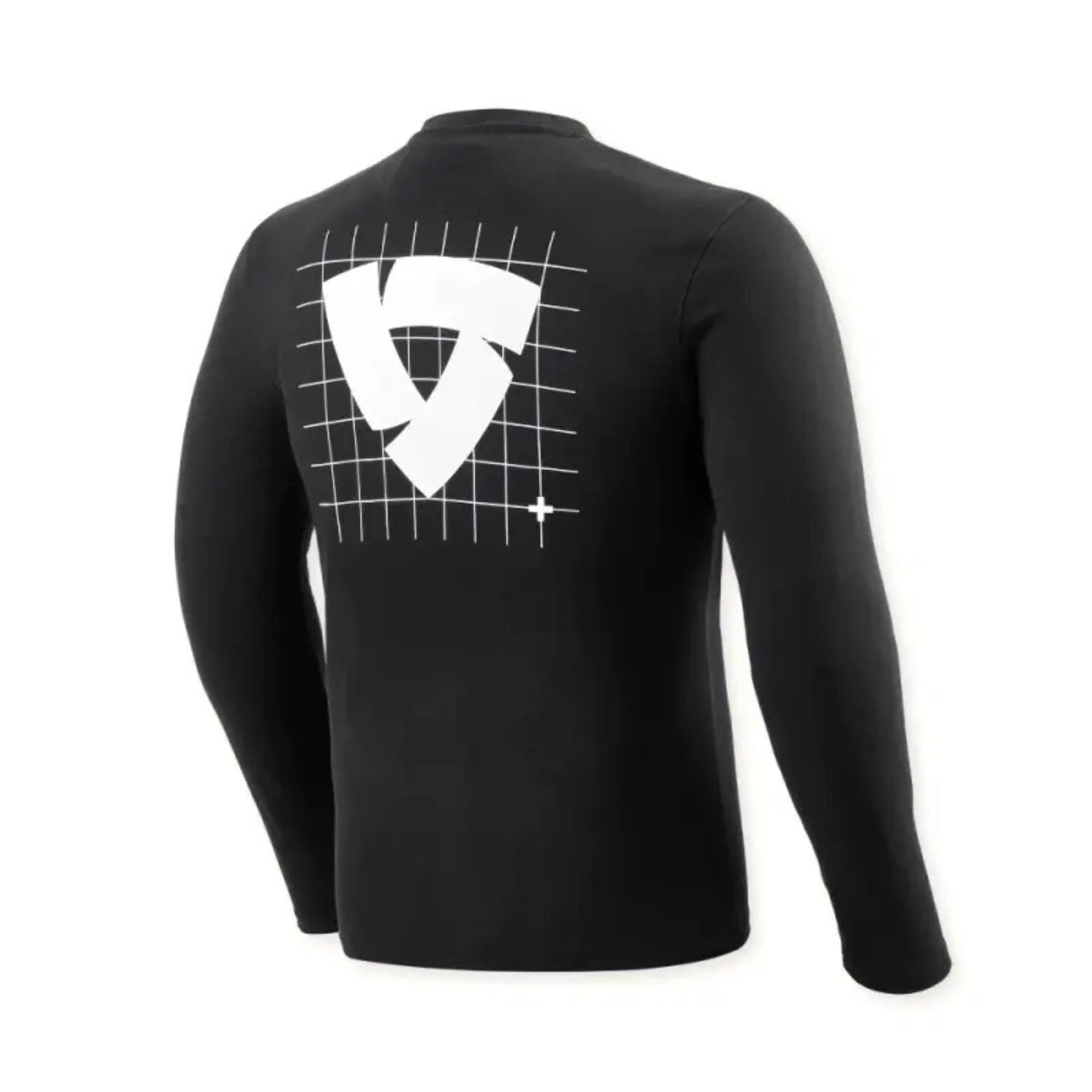 maglia a maniche lunghe Rev'it! Fable Nero vista retro