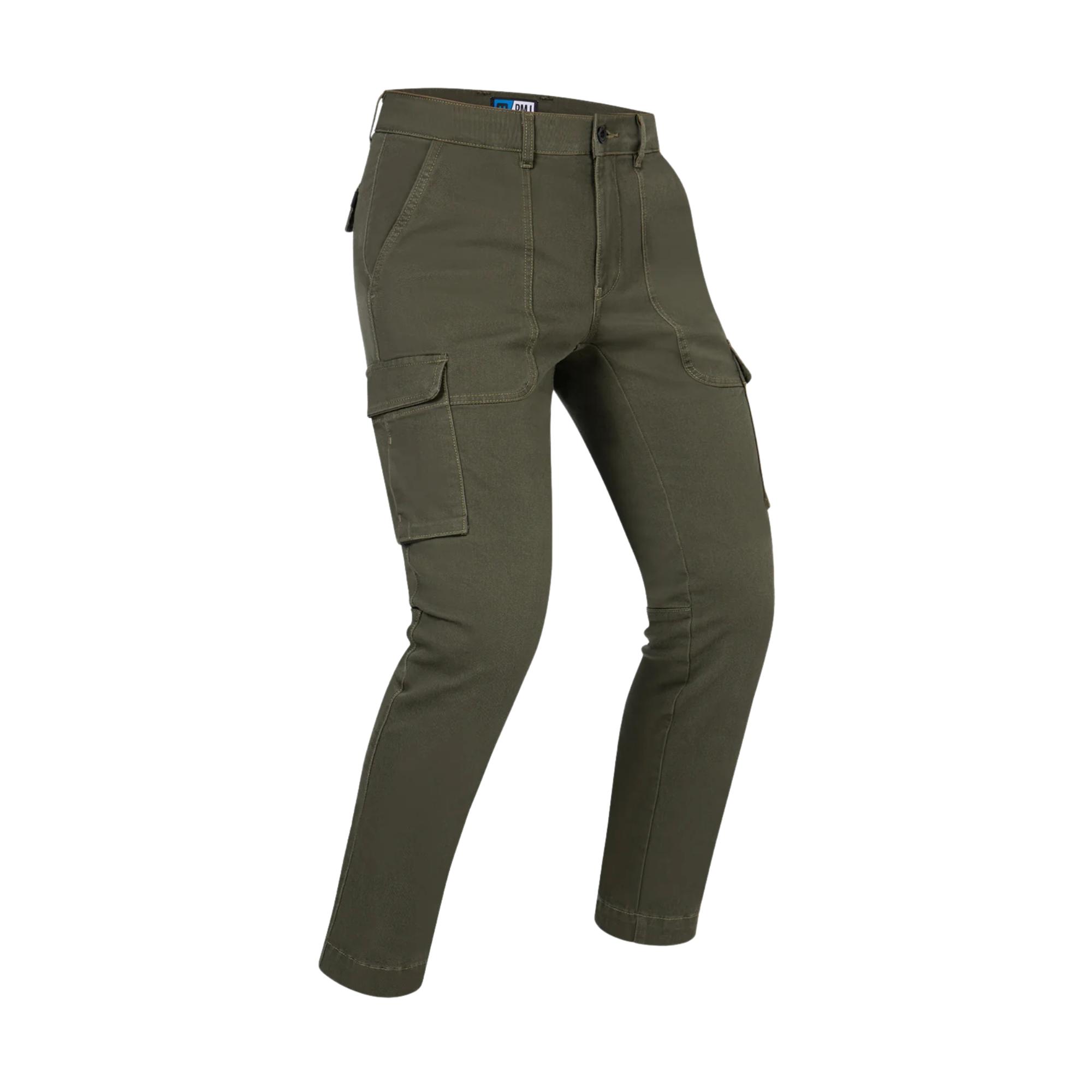 jeans moto da uomo in stile cargo PMJ Aviator Army