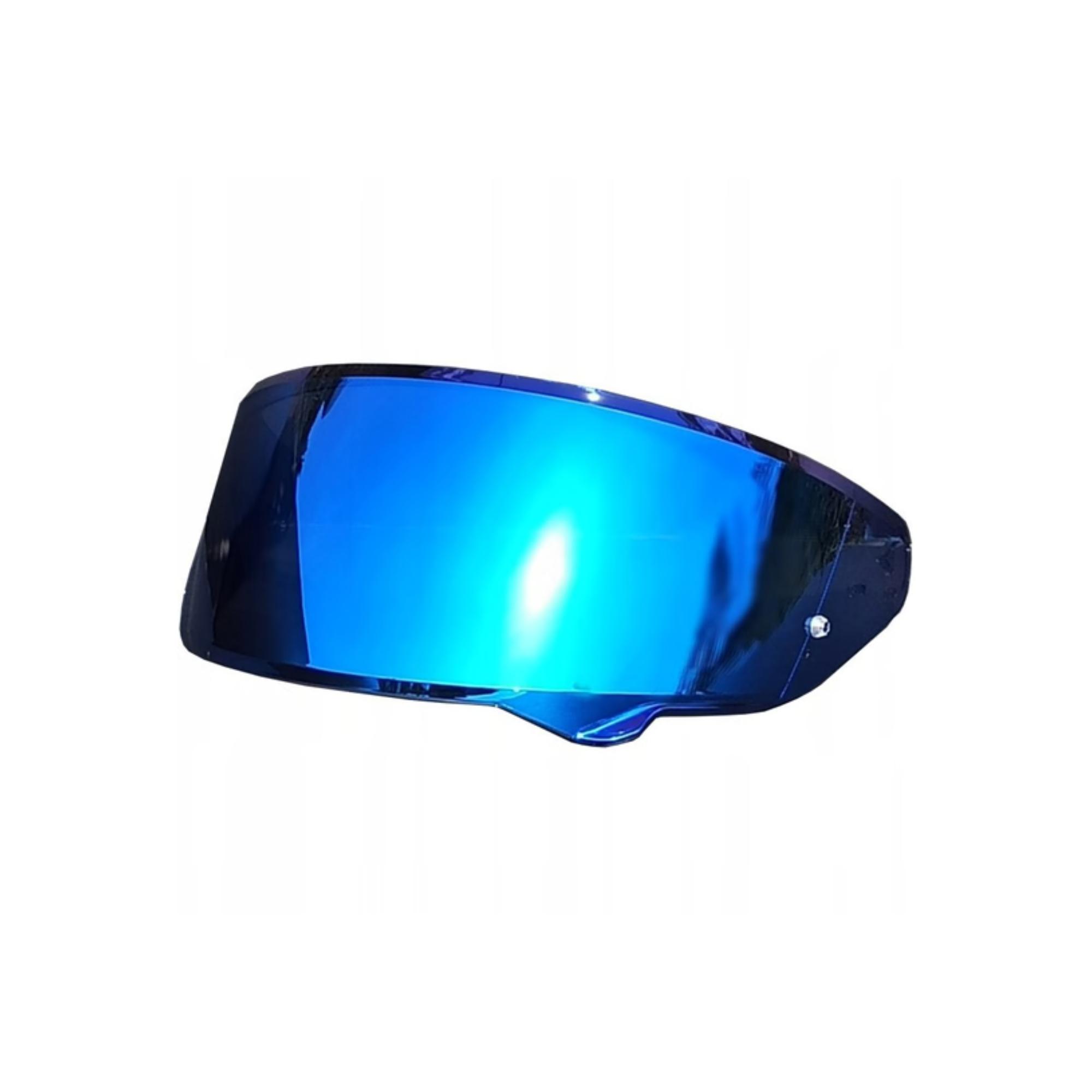ricambio originale hjc visiera hj-38 specchiata blu per modello F71 e I71